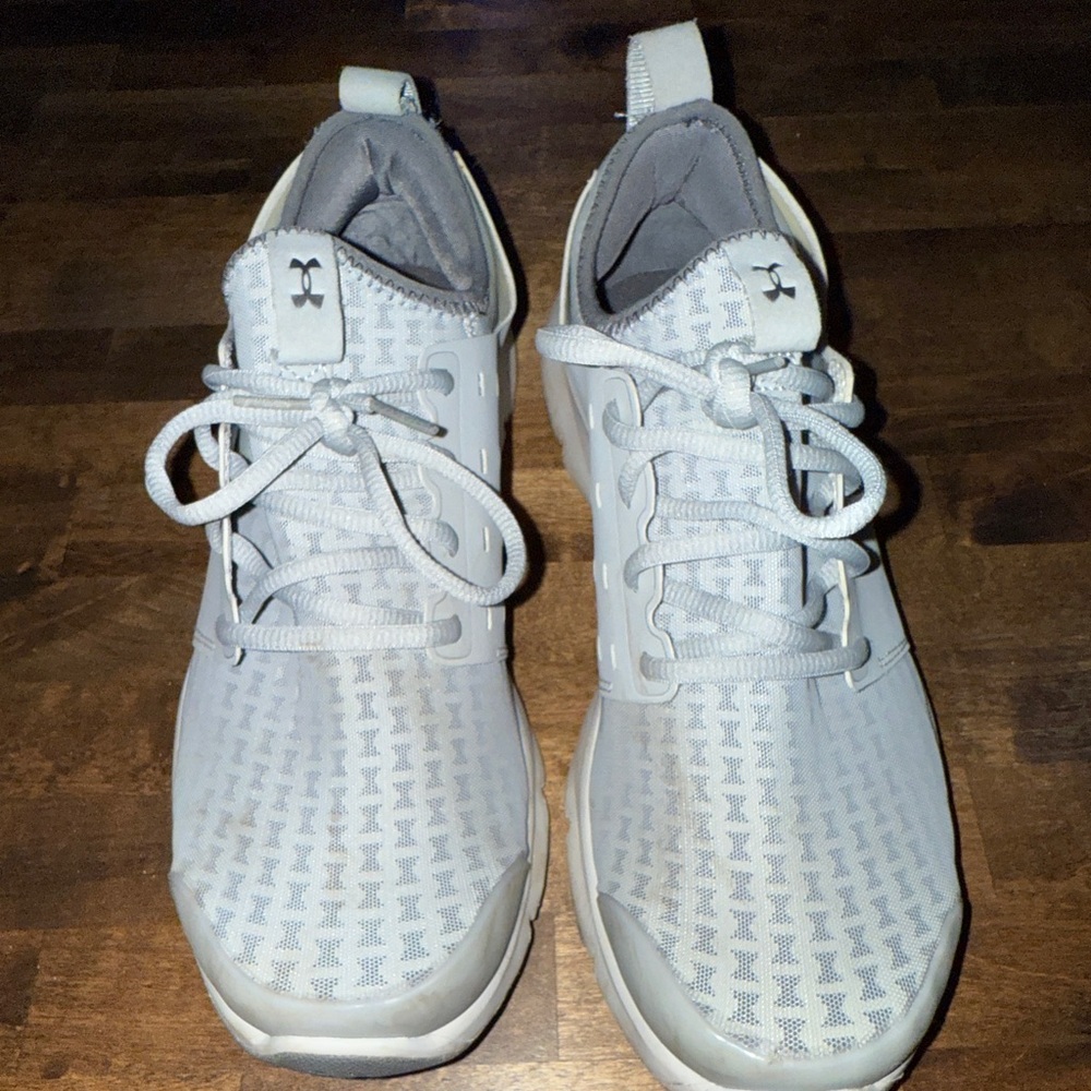 Under Armour Gray Sneakers with Cushioned Sole and Textured Design
